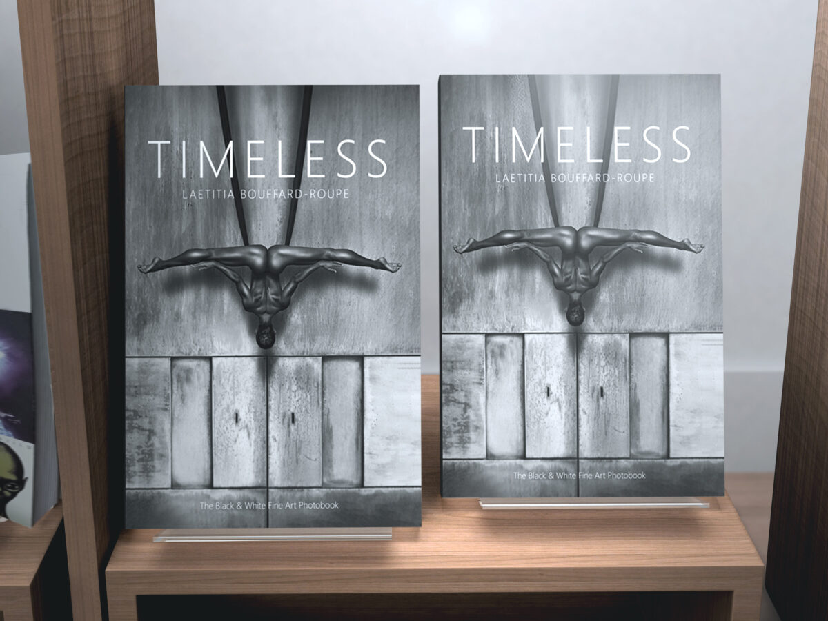 black and white fine art book as gift