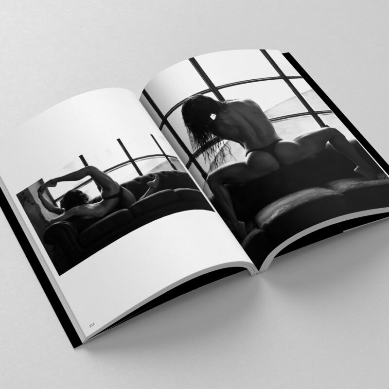black and white fine art book